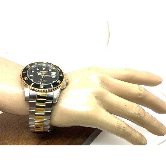 Invicta Men's Watch 36973 Pro Diver Automatic Black Dial Two Tone Steel 44mm - Picture 5 of 15
